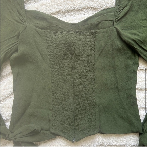 Reformation Sawtelle Sweetheart Blouse Size 8 - Picture 7 of 11